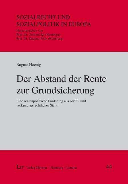 Cover for Hoenig · Der Abstand der Rente zur Grunds (Book)