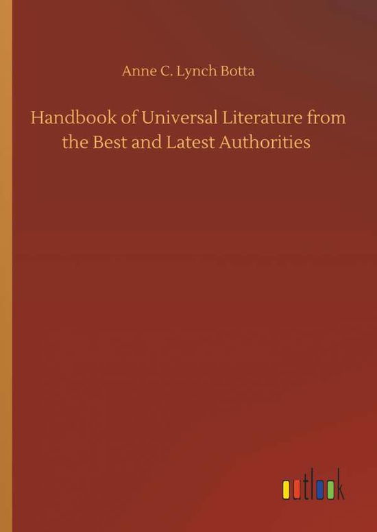 Cover for Botta · Handbook of Universal Literature (Book) (2019)