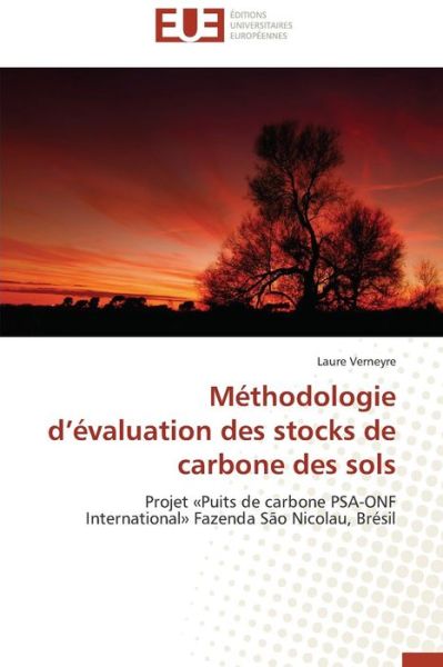 Cover for Laure Verneyre · Méthodologie D'évaluation Des Stocks De Carbone Des Sols: Projet «puits De Carbone Psa-onf International» Fazenda São Nicolau, Brésil (Paperback Book) [French edition] (2018)