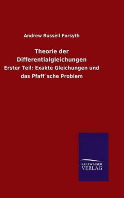 Cover for Andrew Russell Forsyth · Theorie der Differentialgleichungen (Hardcover Book) (2015)