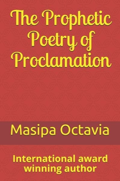 Cover for Maserole Octavia Masipa · The Prophetic Poetry of Proclamation (Paperback Book) (2020)