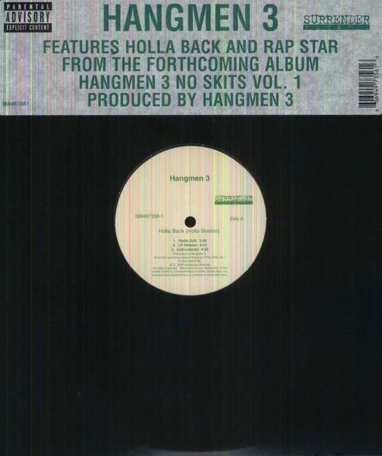 Cover for Hangmen 3 · Holla Back (LP) (1990)