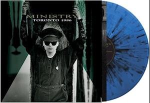 Cover for Ministry · Toronto 1986 (LP) [Colored Vinyl, Blue &amp; Black Splatter, Limited edition] (2023)