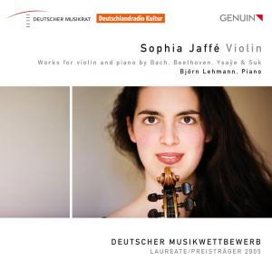 Cover for Bach / Beethoven / Jaffe / Lehmann · Works for Violin &amp; Piano (CD) (2010)