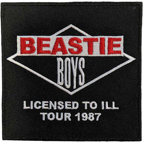 The Beastie Boys Standard Patch: Licensed To Ill Tour 1987 - Beastie Boys - The - Merchandise -  - 5056561098616 - September 6, 2023