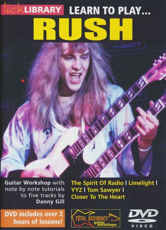 Cover for Lick Library Learn to Play Rus · Lick Library Learn To Play Rush Gtr Dvd (DVD)