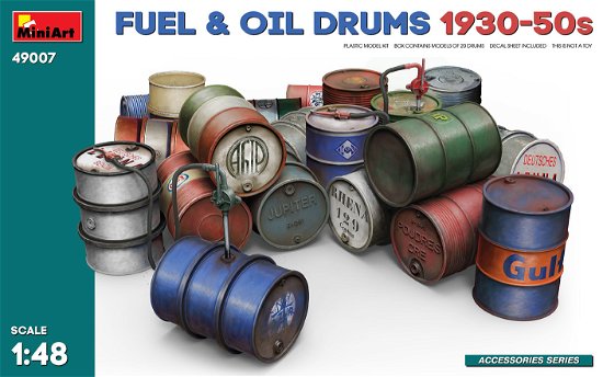 Cover for MiniArt · 1/48 Fuel En Oil Drums 1930-50s (5/23) * (Legetøj)