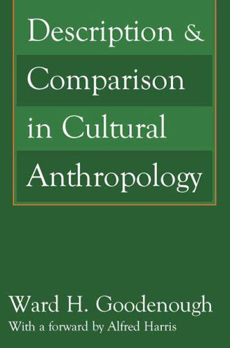 Cover for Alfred Harris · Description and Comparison in Cultural Anthropology (Paperback Book) (2006)