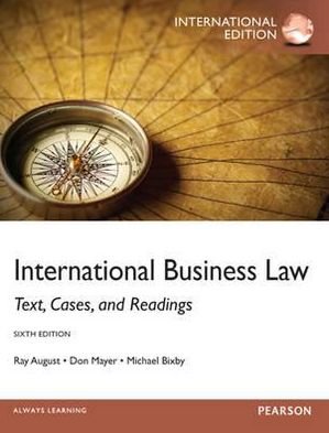 Cover for Ray August · International Business Law: International Edition (Paperback Book) (2012)