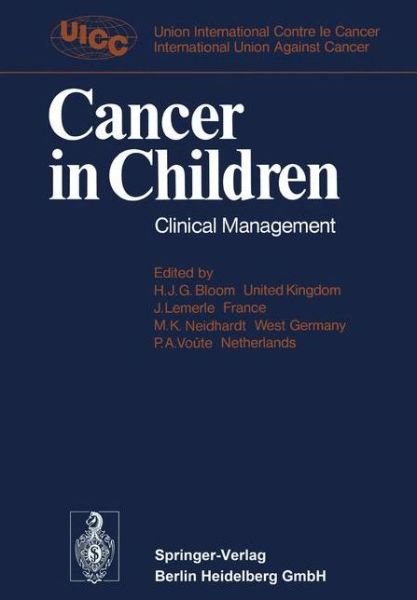 Cover for International Union against Cancer · Cancer in Children: Clinical Management (Taschenbuch) [2nd ed. 1975 edition] (1975)