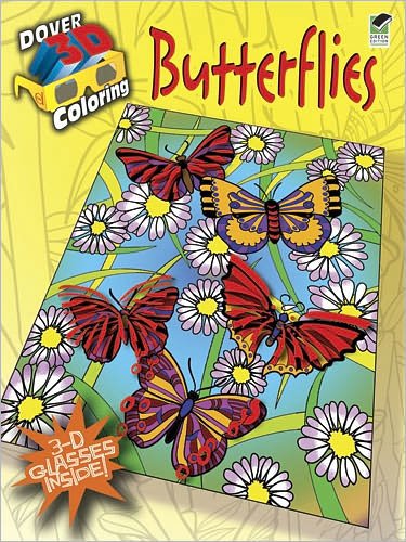 Cover for Jessica Mazurkiewicz · 3-D Coloring Book - Butterflies - Dover 3-D Coloring Book (Pocketbok) [Green edition] (2011)