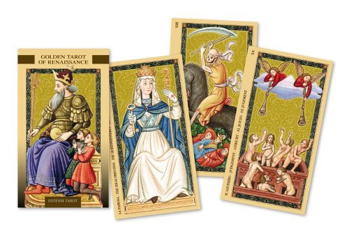 Cover for Lo Scarabeo · Golden Tarot of the Renaissance: Estensi Tarot (Flashkort) [English And Spanish edition] (2004)