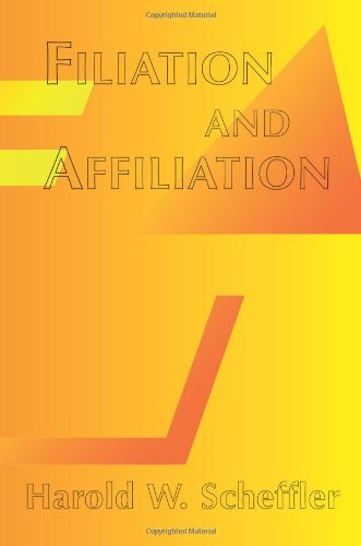 Cover for Harold W Scheffler · Filiation And Affiliation (Pocketbok) (2000)