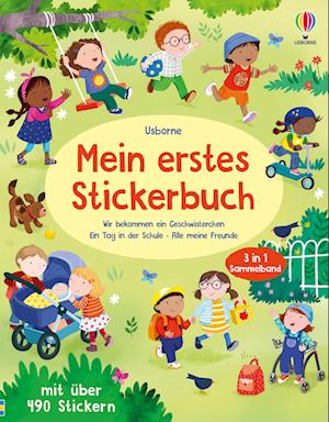 Cover for Mein erstes Stickerbuch: Wir bekommen ein Geschwisterchen, Ein Tag in der Schule, Alle meine Freunde (Book) (2025)