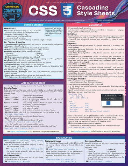 CSS - Cascading Style Sheets - Robin Nixon - Książki - Barcharts, Inc - 9781423250616 - 13 września 2024