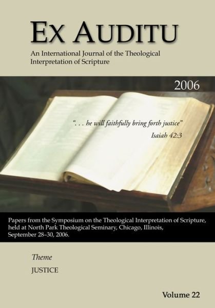 Cover for Klyne Snodgrass · Ex Auditu - Volume 22: An International Journal for the Theological Interpretation of Scripture - Ex Auditu (Paperback Book) (2007)