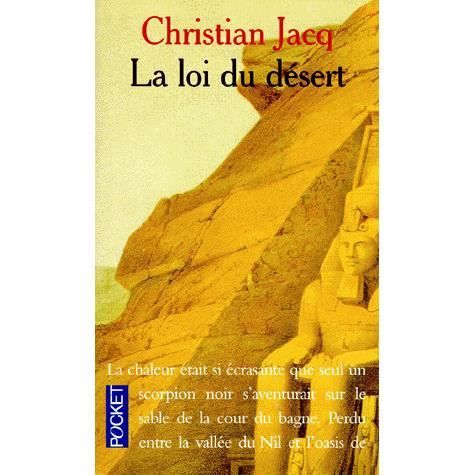 Cover for Christian Jacq · Le juge d'Egypte 2/La loi du desert (Paperback Book) (1998)