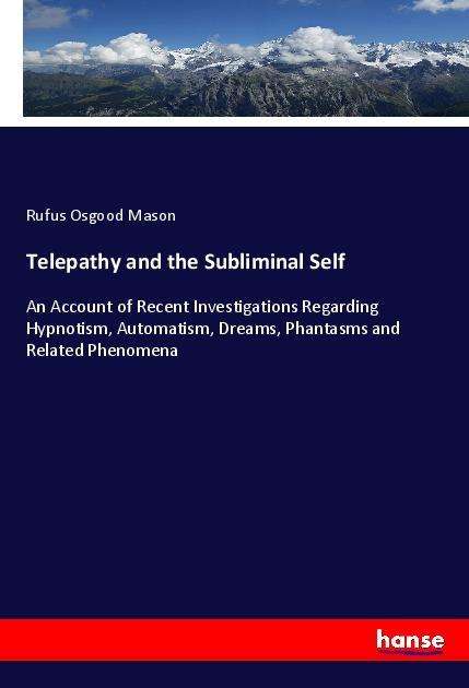 Cover for Mason · Telepathy and the Subliminal Self (Book)