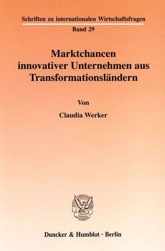 Cover for Werker · Marktchancen innovativer Unterne (Bog) (2000)