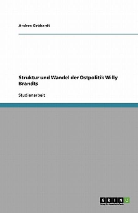 Cover for Gebhardt · Struktur und Wandel der Ostpol (Buch) [German edition] (2007)