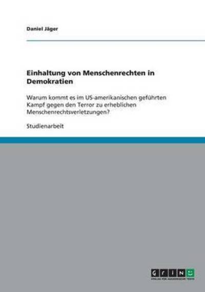 Cover for Jäger · Einhaltung von Menschenrechten in (Book) [German edition] (2013)