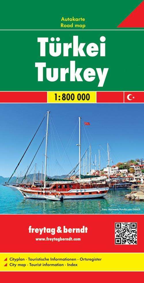 Turkey Road Map 1:800 000 - Freytag & Berndt - Bøker - Freytag-Berndt - 9783707909616 - 1. juli 2015