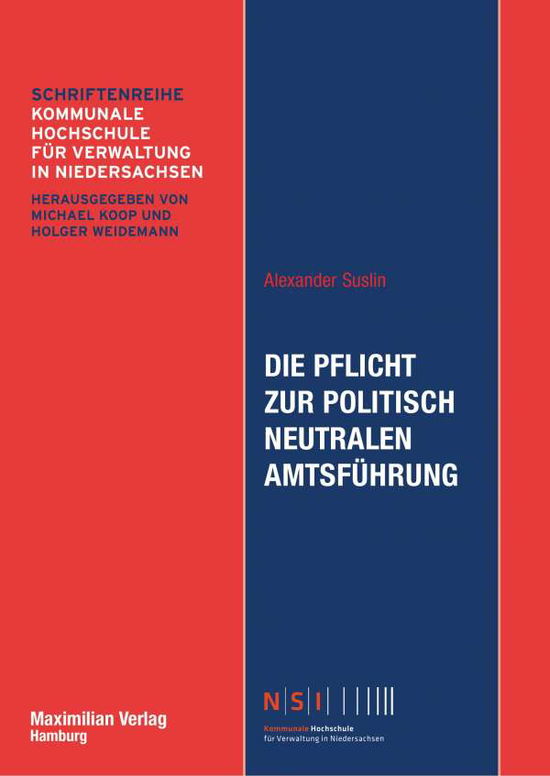 Cover for Suslin · Die Pflicht zur politisch neutra (Book)