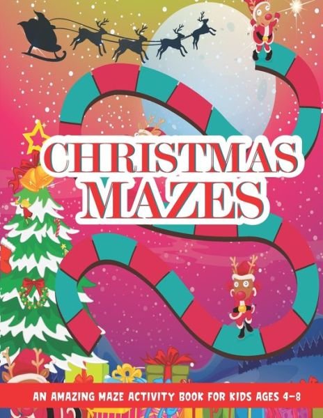 Cover for Barfee Coloring House · Christmas Mazes (Paperback Book) (2020)