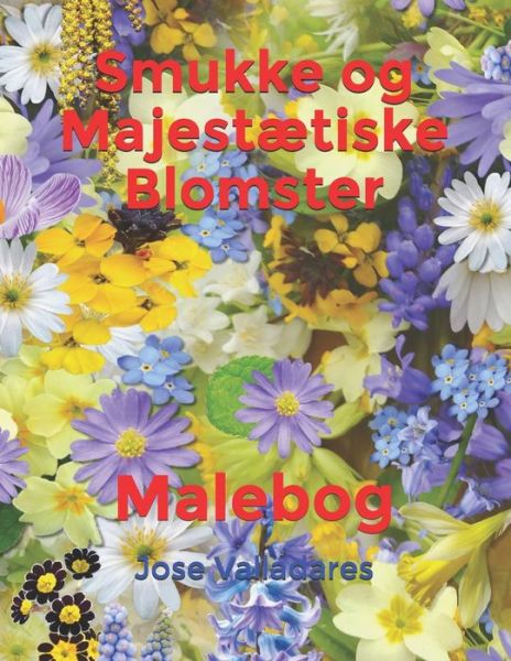 Cover for Jose Valladares · Smukke og Majestaetiske Blomster: Malebog - Malebog (Paperback Book) (2021)