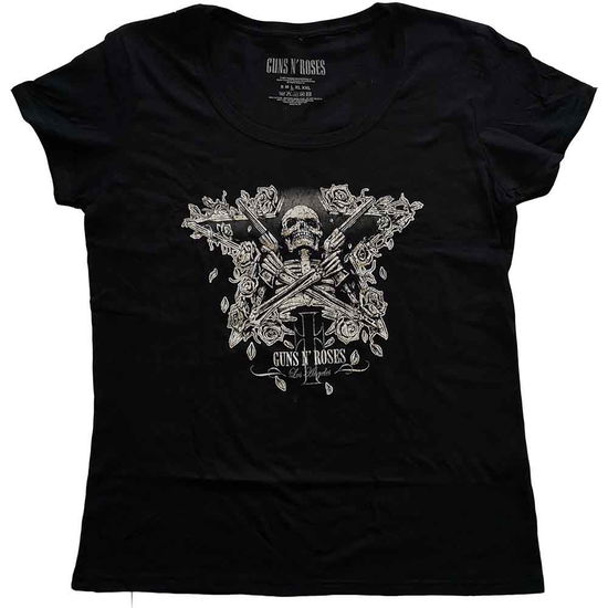 Cover for Guns N Roses · Guns N' Roses Ladies T-Shirt: Skeleton Guns (T-shirt)