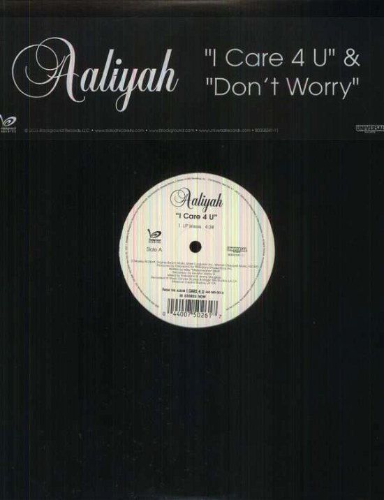 Cover for Aaliyah · I Care 4 U / Don't Worry (LP) (2017)
