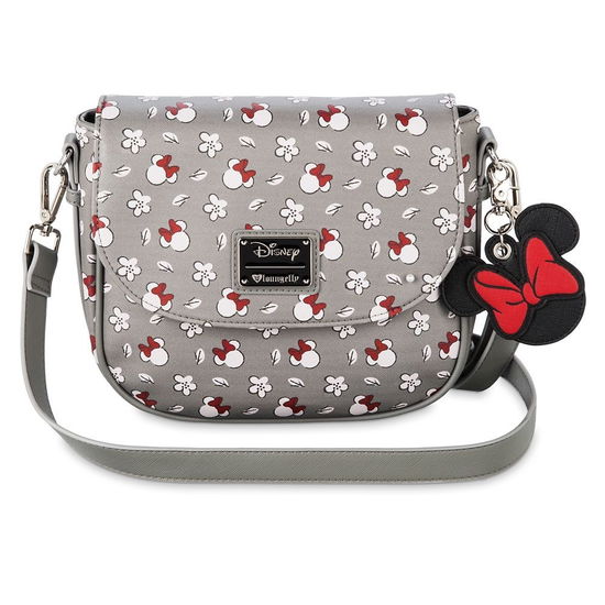 Cover for Loungefly · Loungefly Disney Minnie Sm Grey Aop Xbody Bag (MERCH) (2019)