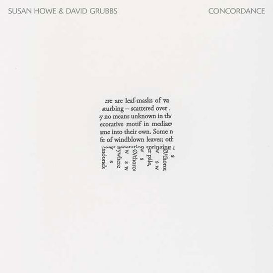 Concordance - Susan Howe & David Grubbs - Music - BLUE CHOPSTICKS - 0781484703617 - September 10, 2021