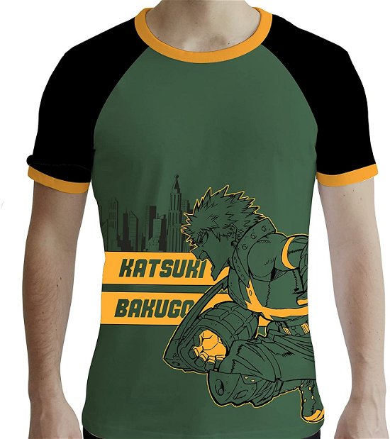 Cover for T-Shirt Männer · MY HERO ACADEMIA - Tshirt Bakugo man SS green - (MERCH) (2019)