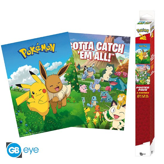 POKEMON - Set 2 Chibi Posters - Environments (52x3 - Pokemon - Merchandise -  - 3665361084617 - 