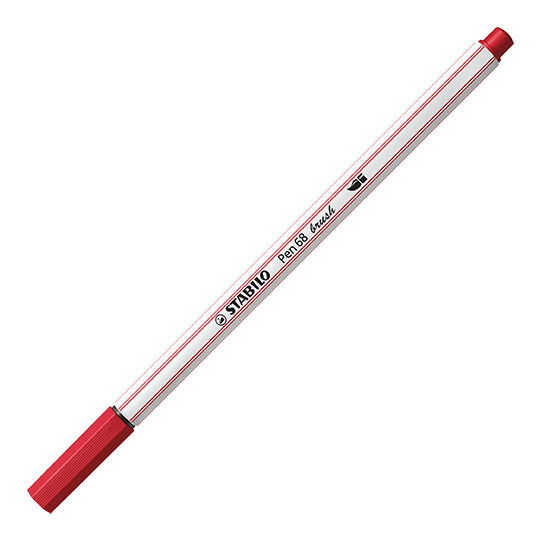 STABILO Pen 68 Brush 50 - Donkerrood - Stabilo - Merchandise - Stabilo - 4006381545617 - 