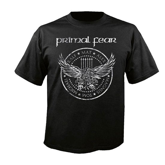 Cover for Primal Fear · Black and White Eagle (T-shirt) [size XL] (2022)