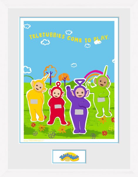 Cover for Teletubbies · Teletubbies: Come To Play (White) (Stampa In Cornice 30x40cm) (Toys)