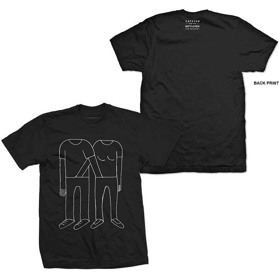 Cover for Catfish &amp; The Bottlemen · Catfish &amp; The Bottlemen Unisex T-Shirt: Hands Down Pants (Back Print) (T-shirt) [size S] [Black - Unisex edition]