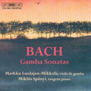 Cover for Bach / Luolajan-mikkola / Spanyi · Gamba Sonatas (CD) (2000)