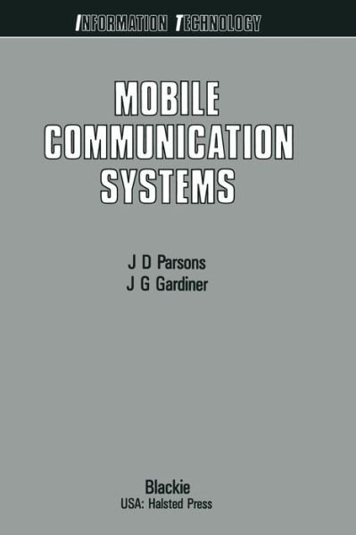 Cover for John David Parsons · Mobile Communication Systems (Paperback Book) [Softcover reprint of the original 1st ed. 1989 edition] (1990)