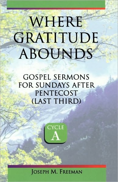 Cover for Joseph M. Freeman · Where gratitude abounds (Book) (1998)