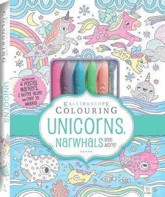 Cover for Hinkler Pty Ltd · Kaleidoscope Pastel Colouring Kit: Unicorns, Narwhals, More - Colouring Kit (Book) (2018)