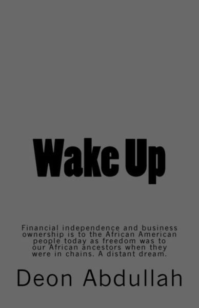Cover for Deon Abdullah · Wake Up (Taschenbuch) (2017)