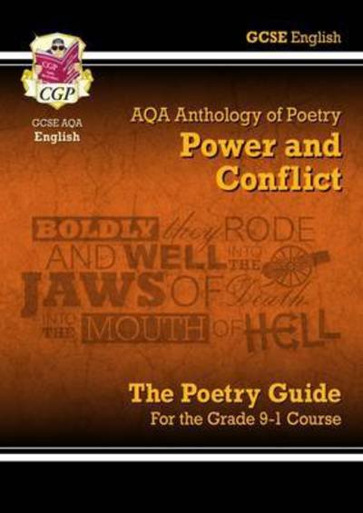 Cover for CGP Books · GCSE English AQA Poetry Guide - Power &amp; Conflict Anthology inc. Online Edition, Audio &amp; Quizzes (Bok) (2021)