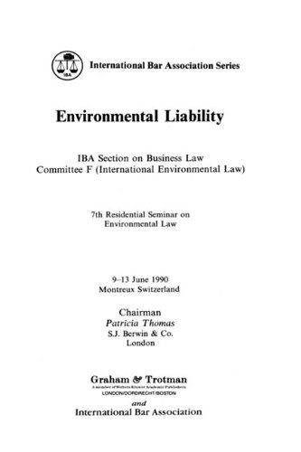 Patricia Thomas · Environmental Liability (Hardcover Book) (1991)