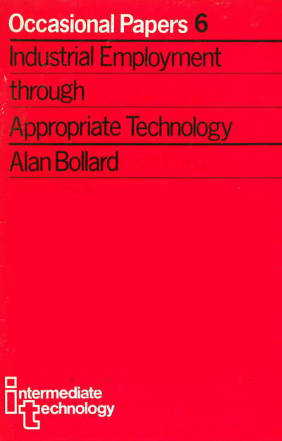 Cover for Alan Bollard · Industrial Employment through Appropriate Technology (Paperback Book) (1983)