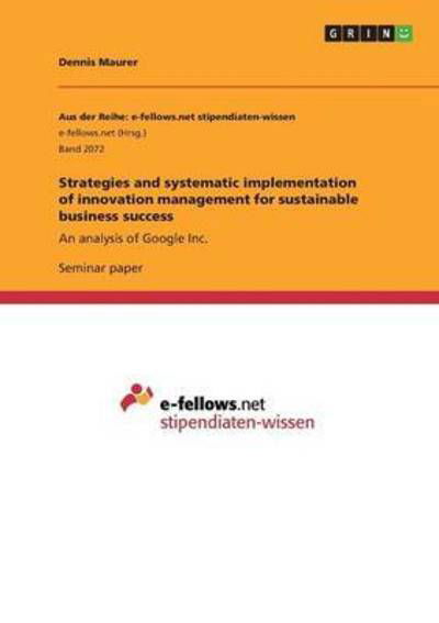 Cover for Maurer · Strategies and systematic implem (Book) (2016)