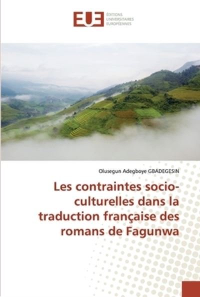 Cover for Gbadegesin · Les contraintes socio-cultur (Bog) (2020)