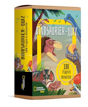 Cover for White Star Kids · Dinosaurier-Quiz. 100 Fragen über Dinosaurier für Quizfans und Dinofans (100 Fragen &amp; Antworten) (Book) (2024)